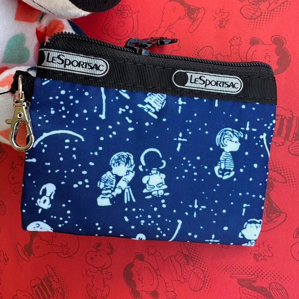 Peanuts X LeSportsac Vintage Coin Zipper Pouch New - Picture 1 of 5